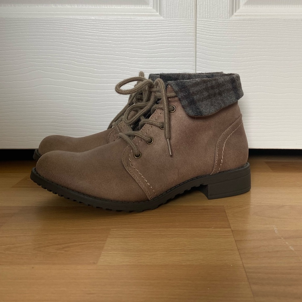 Brown booties